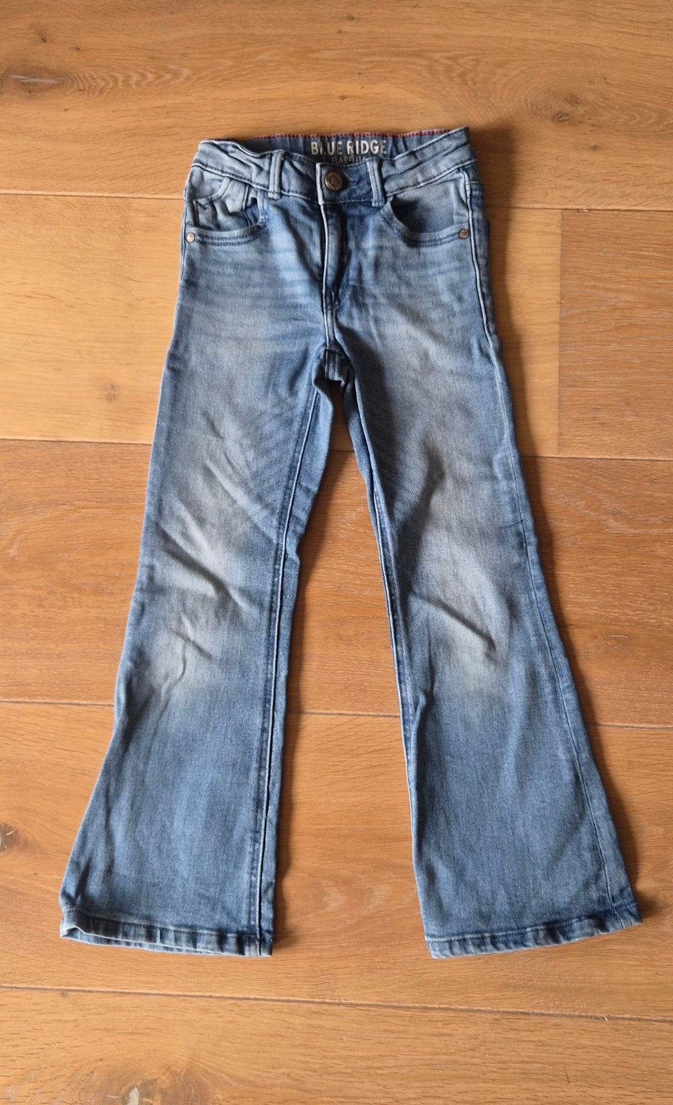 Spijkerbroek blauw Wefashion maat 116, Kinderen en Baby's, Broek, Gebruikt, Meisje, Ophalen of Verzenden
