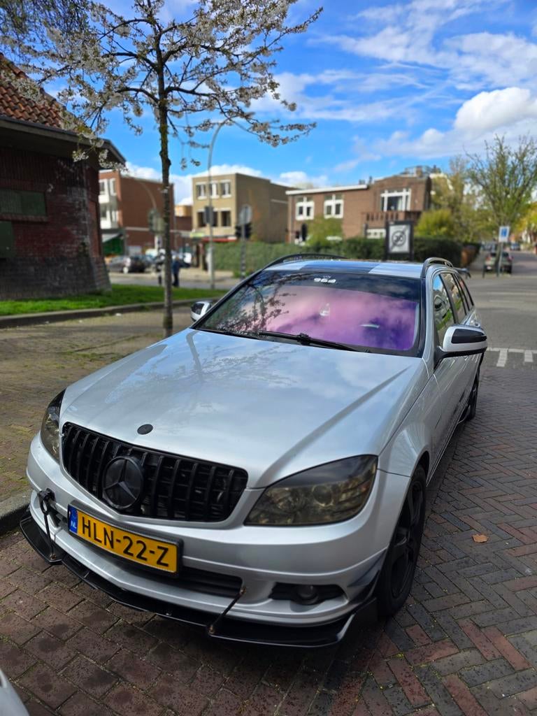 Mercedes-Benz C-Klasse 2.2 CDI C220 Estate 2007 Grijs, Auto's, Achterwielaandrijving, 1800 kg, 4 cilinders, Stationwagon