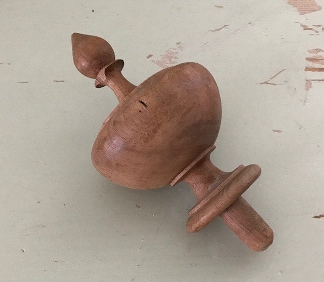 Antiek Frans siertorentje hout draaiwerk