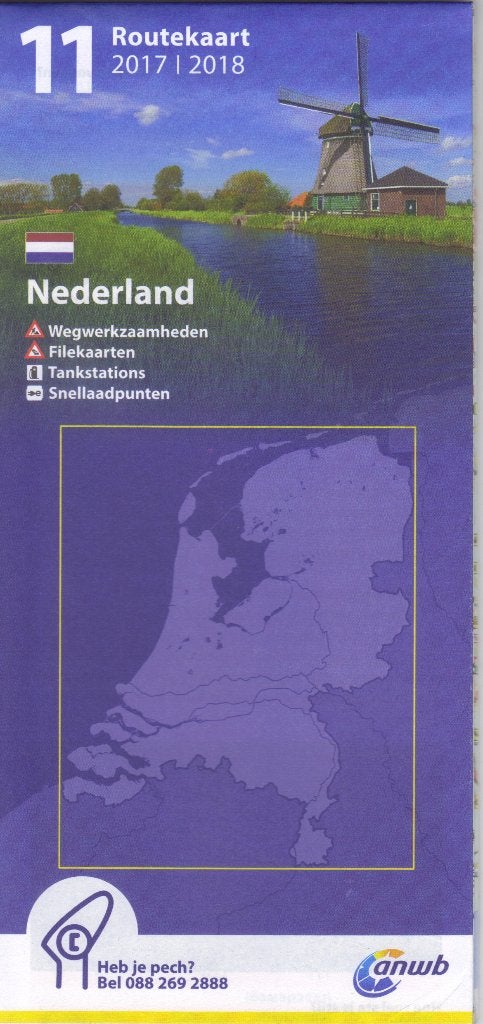 ANWB RouteKaart Nederland (WegenKaart), Boeken, ANWB, Verzenden, 2000 tot heden, Nieuw