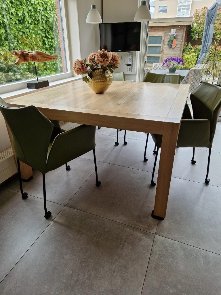 keukentafel, Ophalen, Gebruikt, Vierkant, Vijf personen of meer