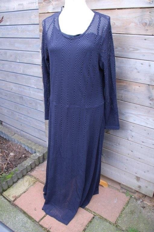 Jurk donkerblauw mt 44 Ulla Popken Maxi Vaste prijs, Blauw, Maat 42/44 (L), Ulla Popken, Ophalen of Verzenden