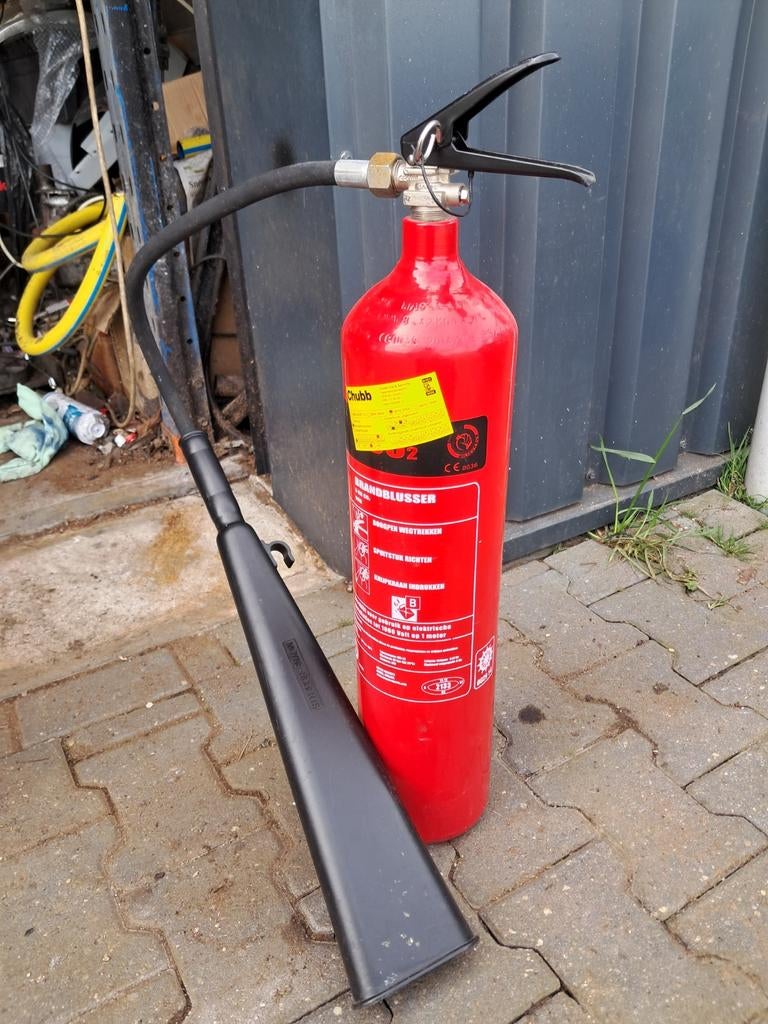 Chubb Brandblusser 5 KG CO2 -, Huis en Inrichting, Brandblussers en Brandkasten, Gebruikt, Brandblusser, Ophalen