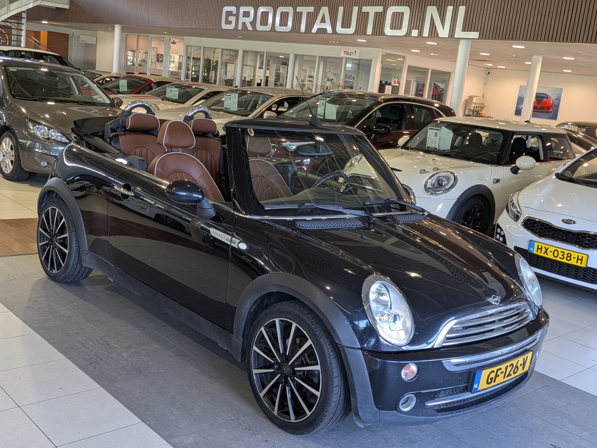 MINI Cabrio 1.6 One Sidewalk Airco, Cruise Control, Stuurbek, Auto's, Gebruikt, 4 cilinders, Cabriolet, 4 stoelen