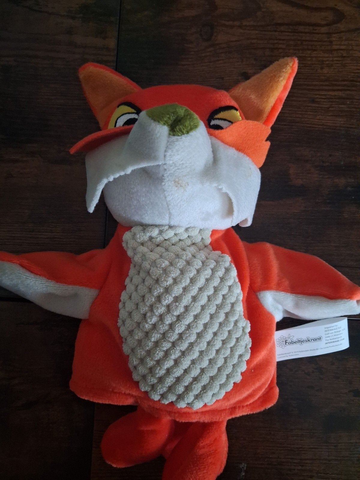 lowietje de vos, handpop, Fabeltjeskrant, Ophalen of Verzenden, Zo goed als nieuw, Overige typen