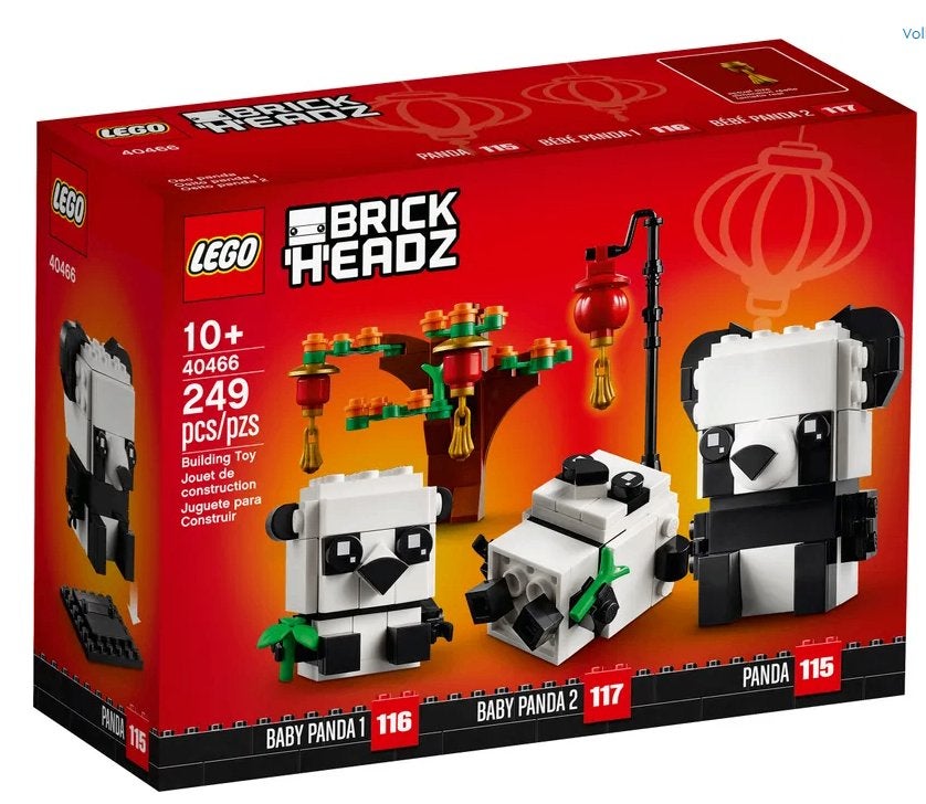 Lego BrickHeadz Panda’s voor Chinees nieuwjaar (40466), BrickHeadz, Nieuw, Ophalen of Verzenden, Complete set
