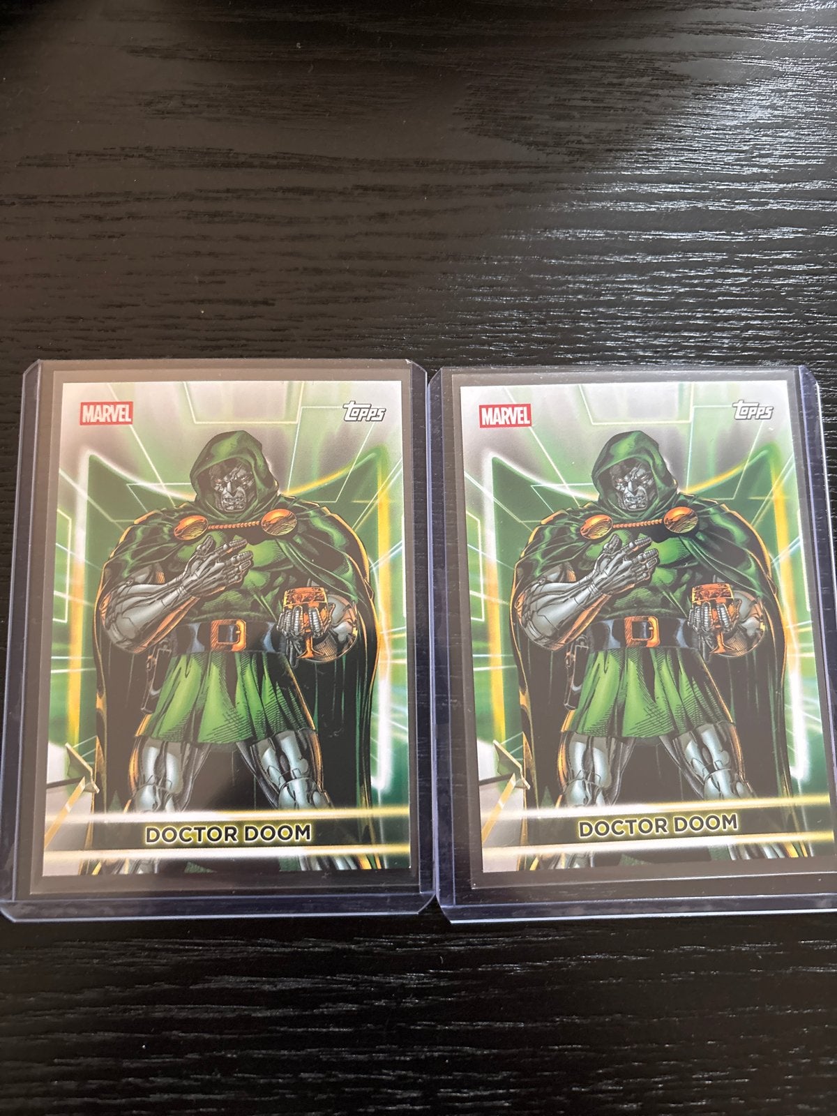 2x Doctor Doom Marvel Topps Kaarten - Nieuwstaat, Ophalen of Verzenden, Zo goed als nieuw, Losse kaart