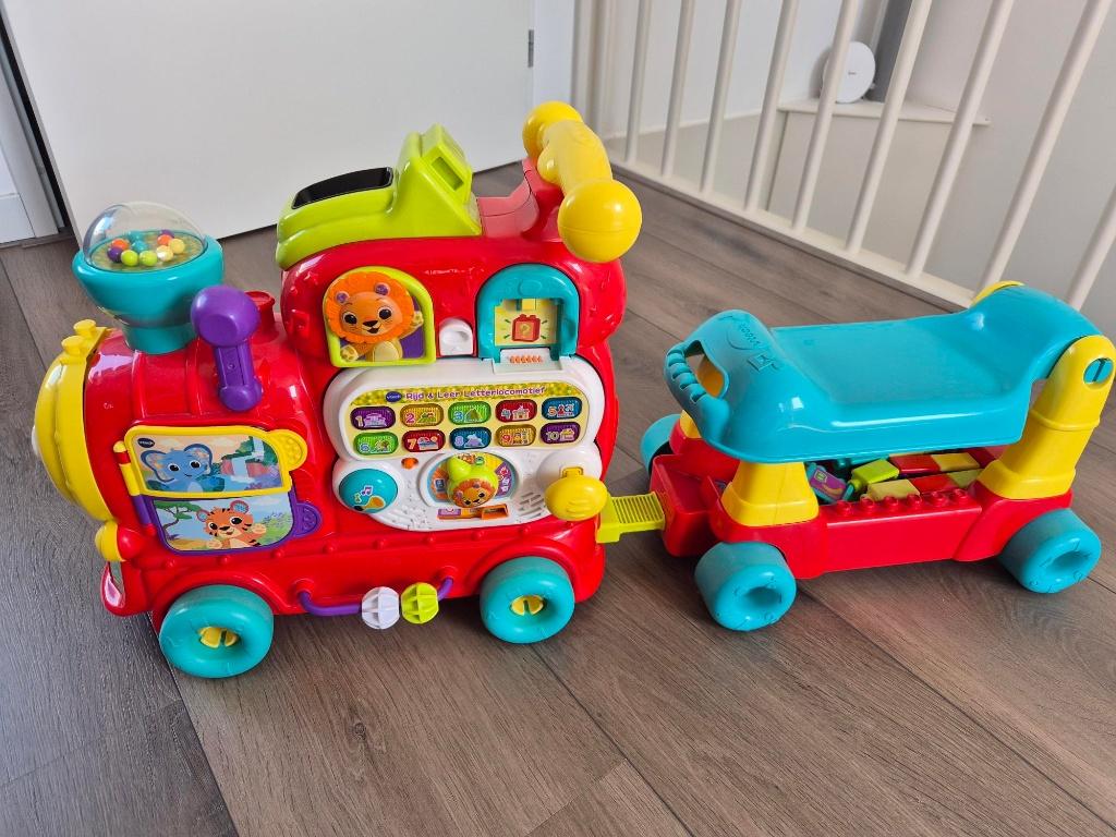 V-Tech Letter Locomotief, Kinderen en Baby's, Speelgoed | Vtech, Ophalen, Zo goed als nieuw, 6 maanden tot 2 jaar