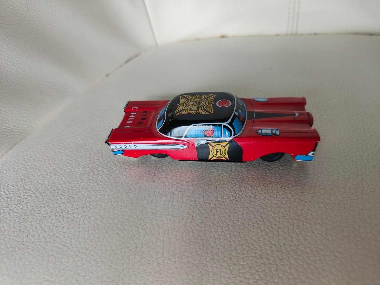 Vintage blikken Ford Edsel "Fire Chief", Antiek en Kunst, Ophalen of Verzenden