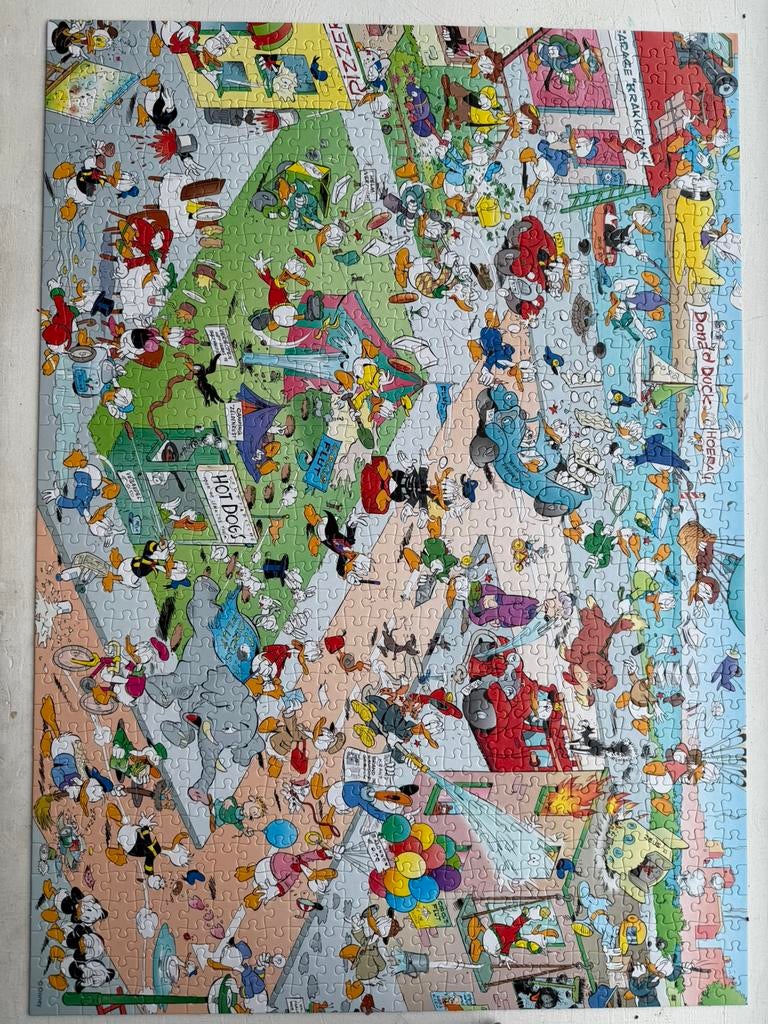 Puzzel Donald Duck 1000 stukjes, Ophalen of Verzenden, 500 t/m 1500 stukjes, Zo goed als nieuw, Legpuzzel