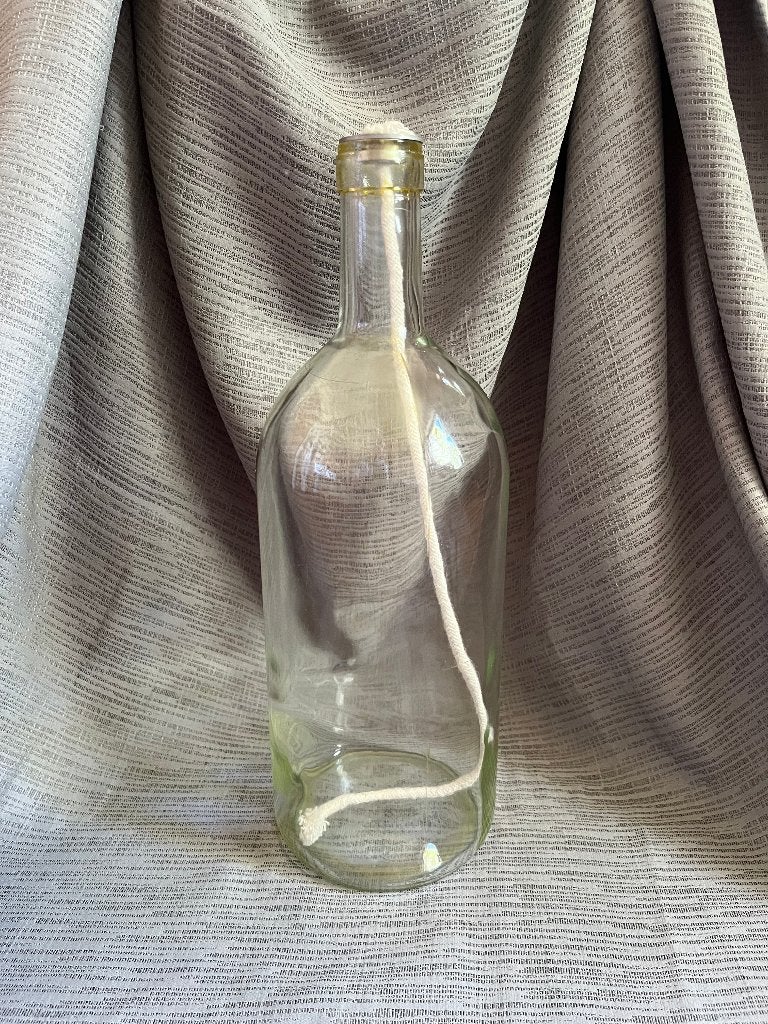 Olielamp in fles, Ophalen, Gebruikt, Glas