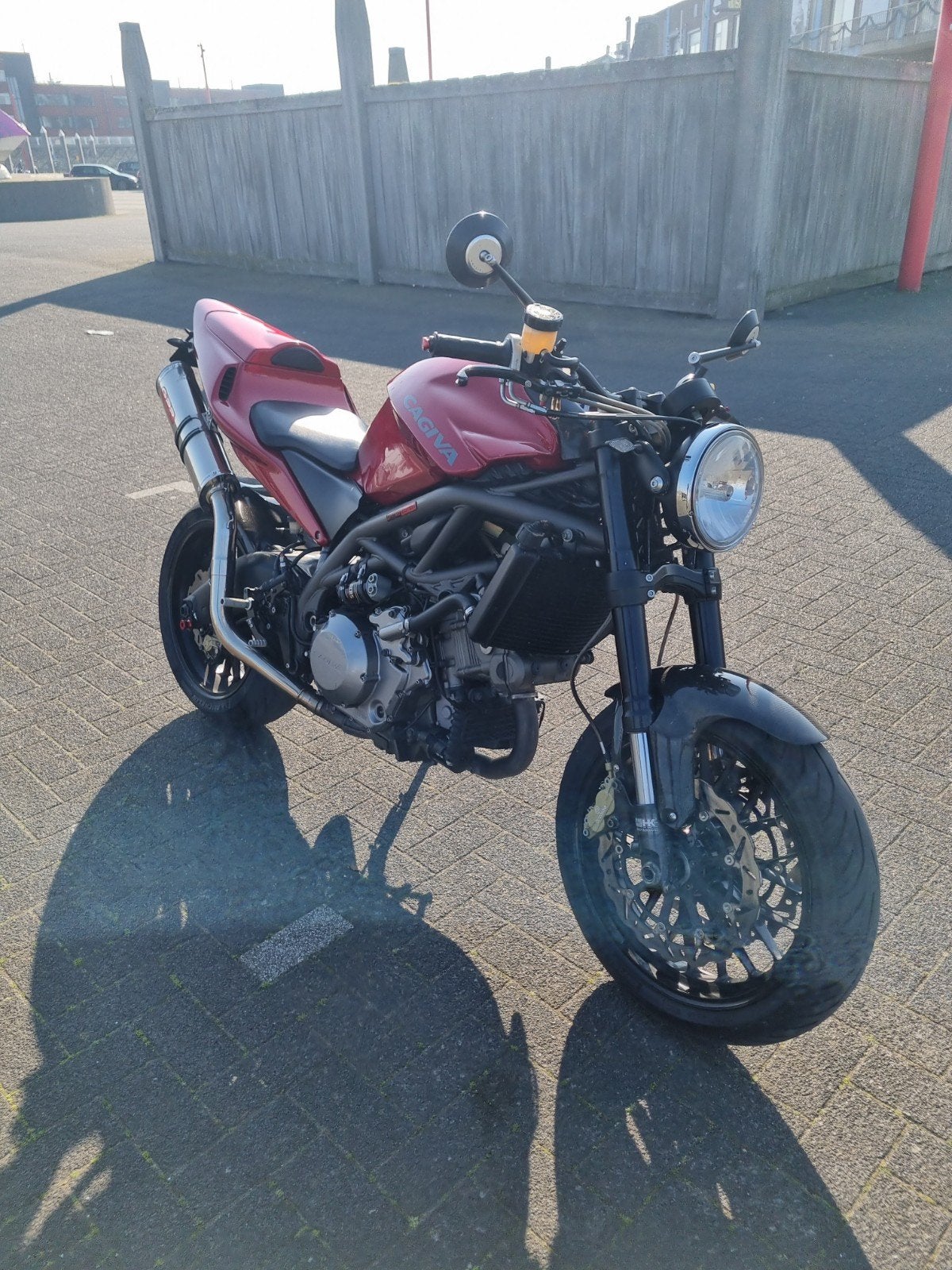 Cagiva raptor 1000, Motoren, 2 cilinders, Sportuitlaat, Motorrijbewijs A, Gebruikt
