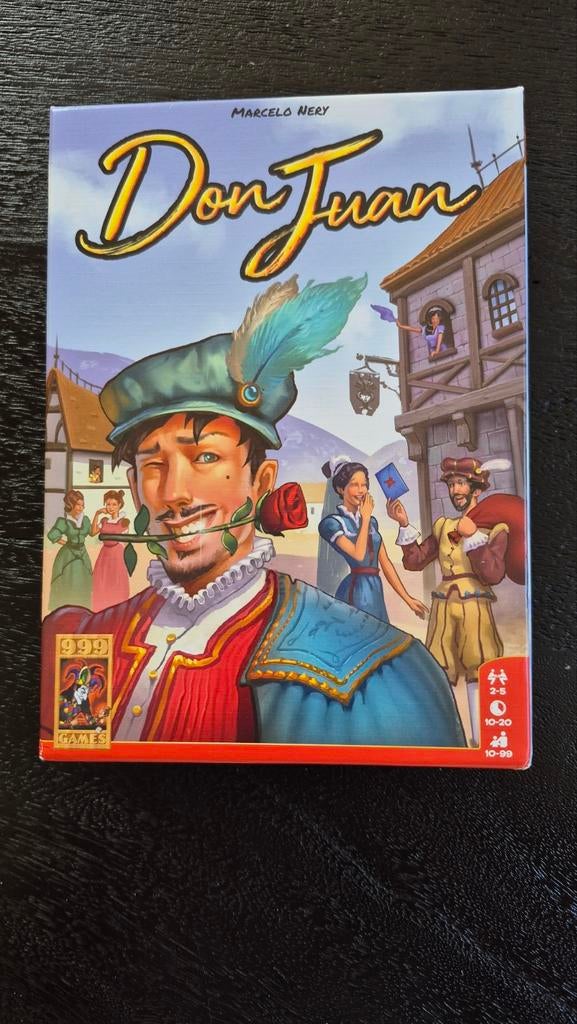 Don Juan Bordspel - 999 Games 1x gespeeld, Hobby en Vrije tijd, Gezelschapsspellen | Bordspellen, Vijf spelers of meer, Ophalen of Verzenden
