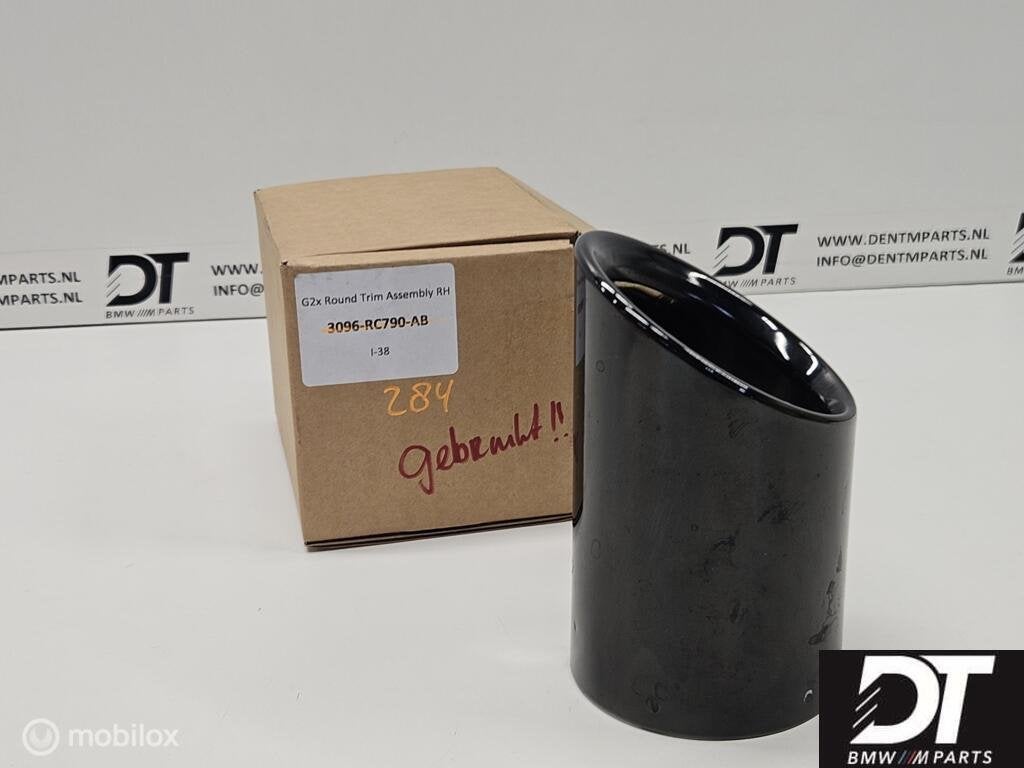 Uitlaatsierstuk black chrome 90mm BMW G20 18308485758, Gebruikt, Ophalen of Verzenden