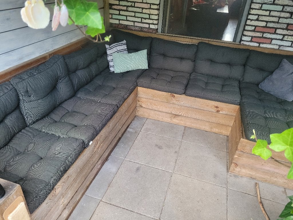 Lounge/bank kussens, Tuin en Terras, Ophalen of Verzenden, Zo goed als nieuw