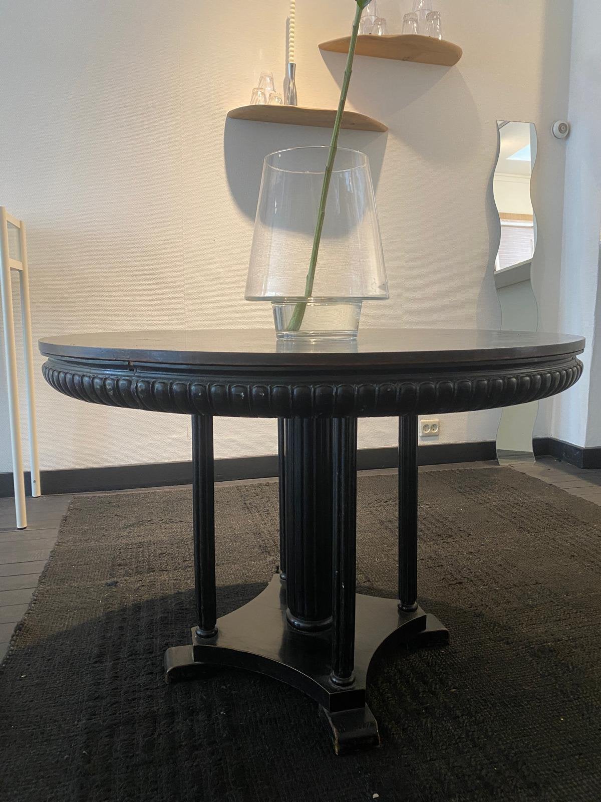 Art deco tafel, Ophalen, 100 tot 150 cm, Art deco, Rond