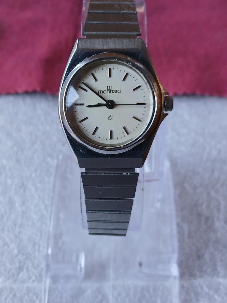 Monnard dames Quartz horloge met stalen band, Ophalen of Verzenden