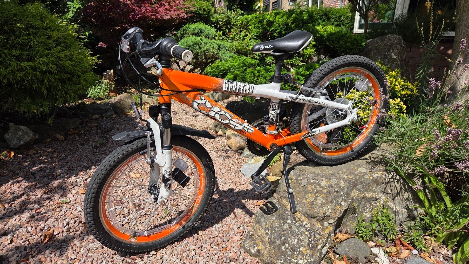 Kinder mountainbike 20 inch, Velgrem, Zo goed als nieuw, Ophalen, Overige merken