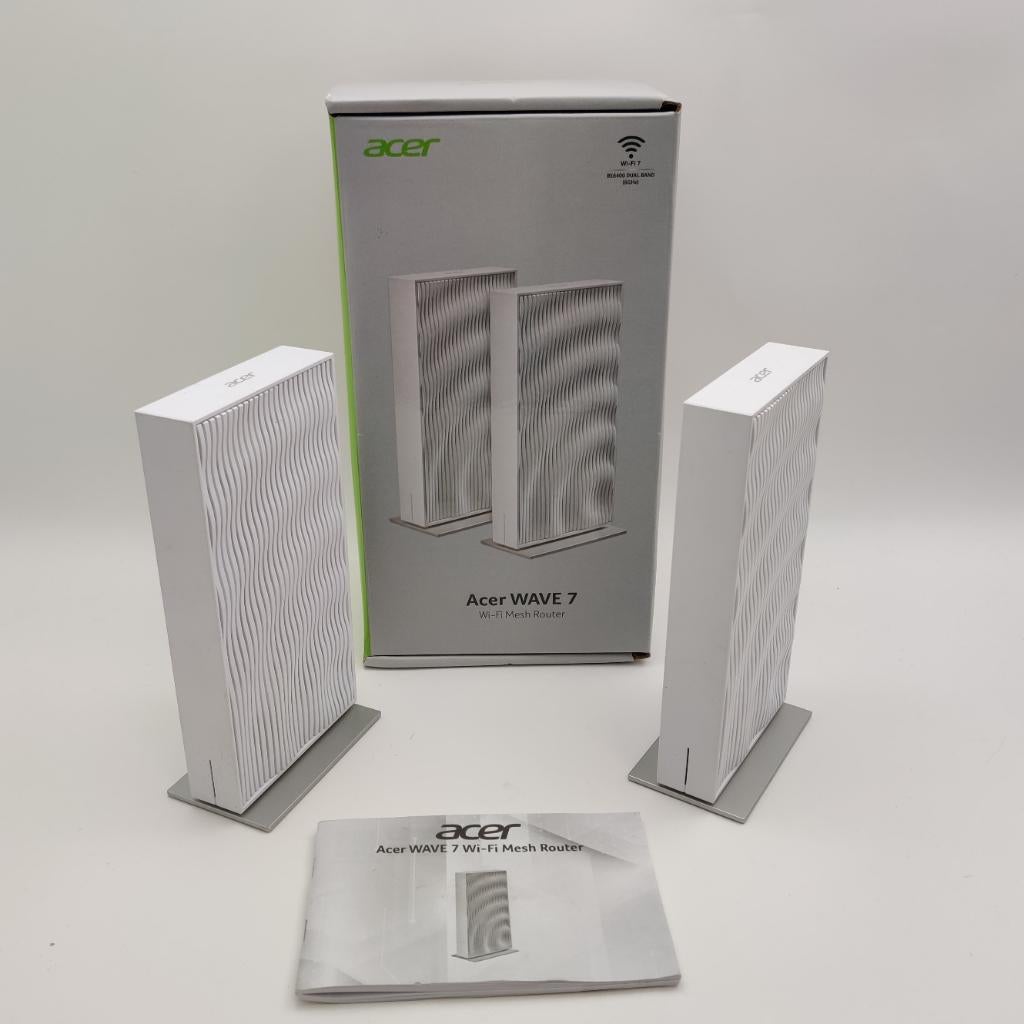 Acer WAVE 7 Mesh Router set van 2 - Nieuwstaat!  voor €59.99, Acer, Ophalen of Verzenden, Zo goed als nieuw, Acer