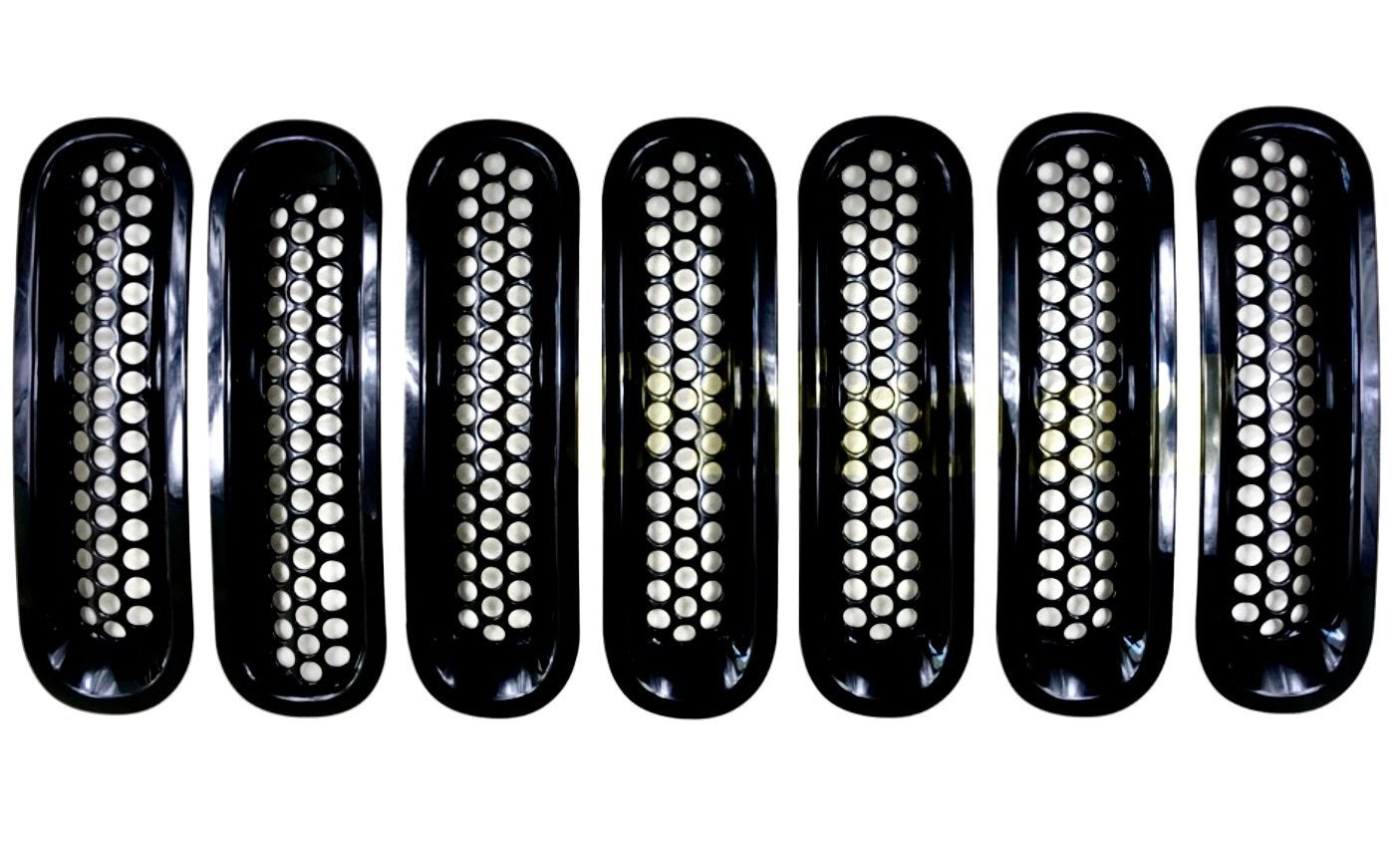Jeep Wrangler JK grill inserts, Ophalen of Verzenden, Voor, Jeep, Bumper