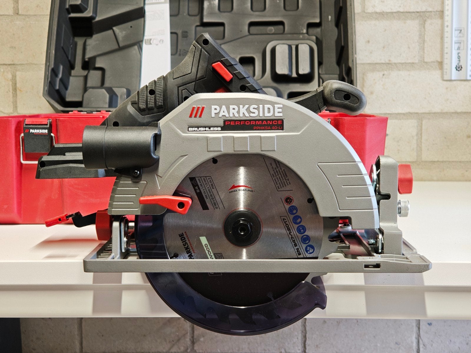 Parkside Performance Accu Cirkelzaag PPHKSA 40-Li B2, Ophalen, Cirkelzaag, 70 mm of meer, Parkside Performance