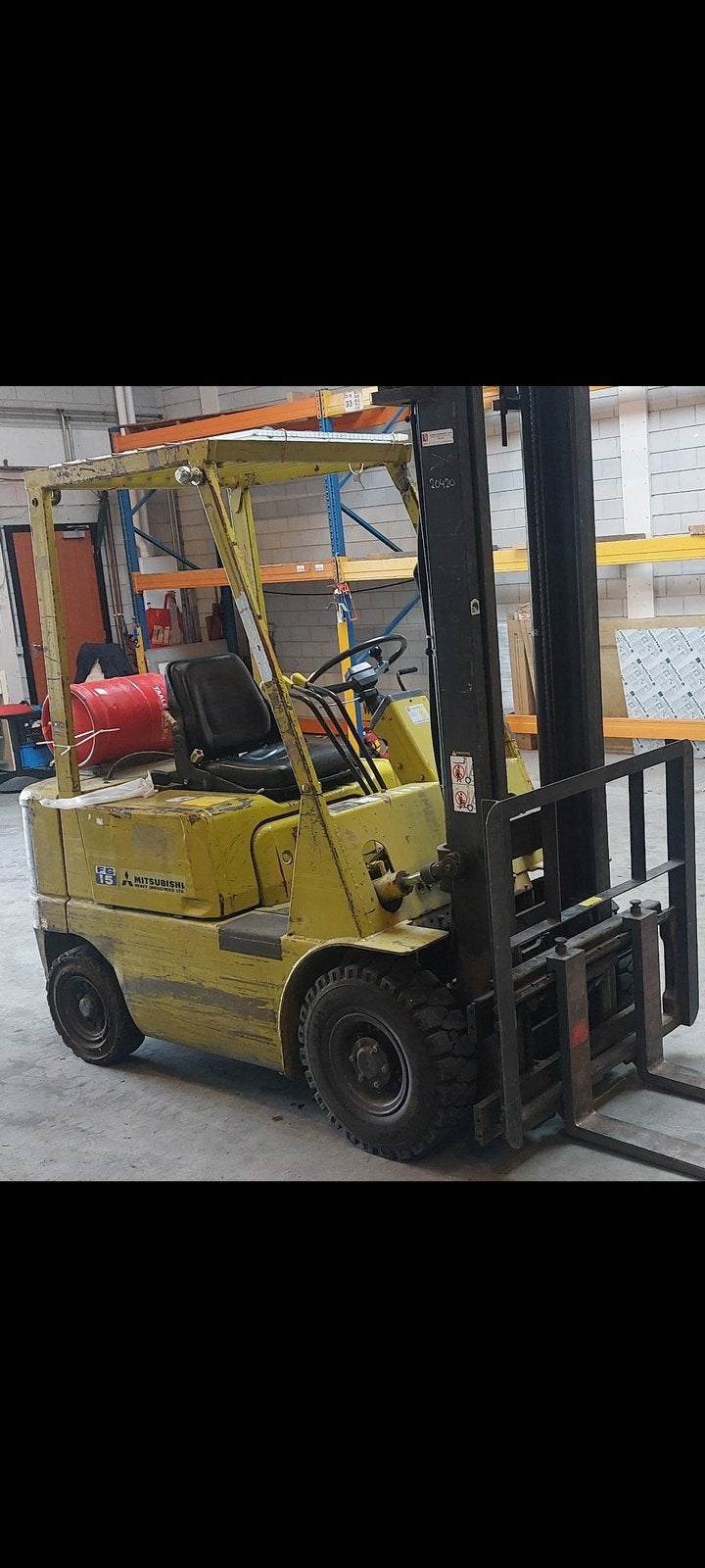 Vorkheftruck mitsubishi FG15 LPG, Zakelijke goederen, Machines en Bouw | Heftrucks en Intern transport, 1000 tot 2000 kg, Ophalen
