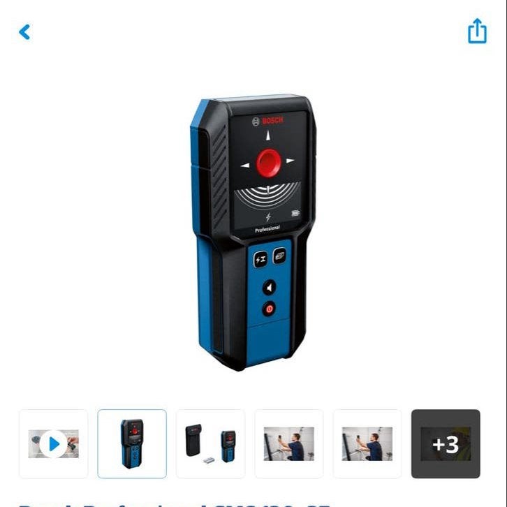 Bosch Professional GMS 120-27 leidingzoeker nieuw in doos, Ophalen of Verzenden, Nieuw, Overige meters