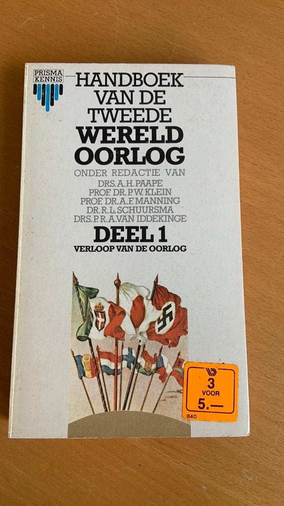 Handboek van de tweede wereld oorlog deel 1, Ophalen of Verzenden, Tweede Wereldoorlog, Algemeen
