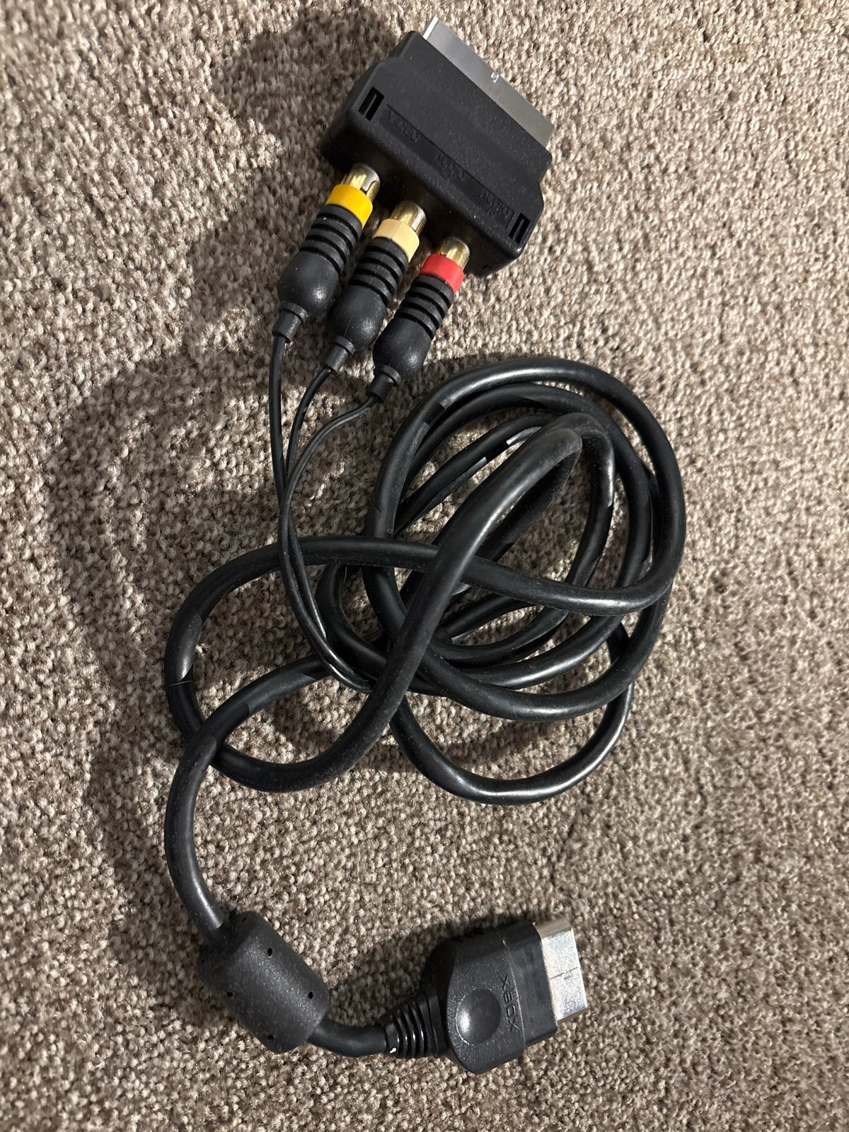 Originele Xbox AV Kabel (Scart/RCA), Gebruikt, Microsoft, Xbox, Ophalen of Verzenden
