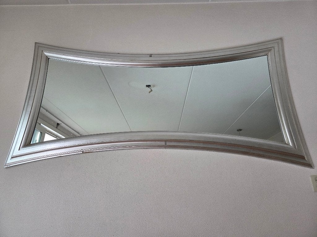 Concave wandspiegel 190 x 98 cm, Huis en Inrichting, Woonaccessoires | Spiegels, Ophalen, Gebruikt, 75 tot 100 cm, Overige vormen