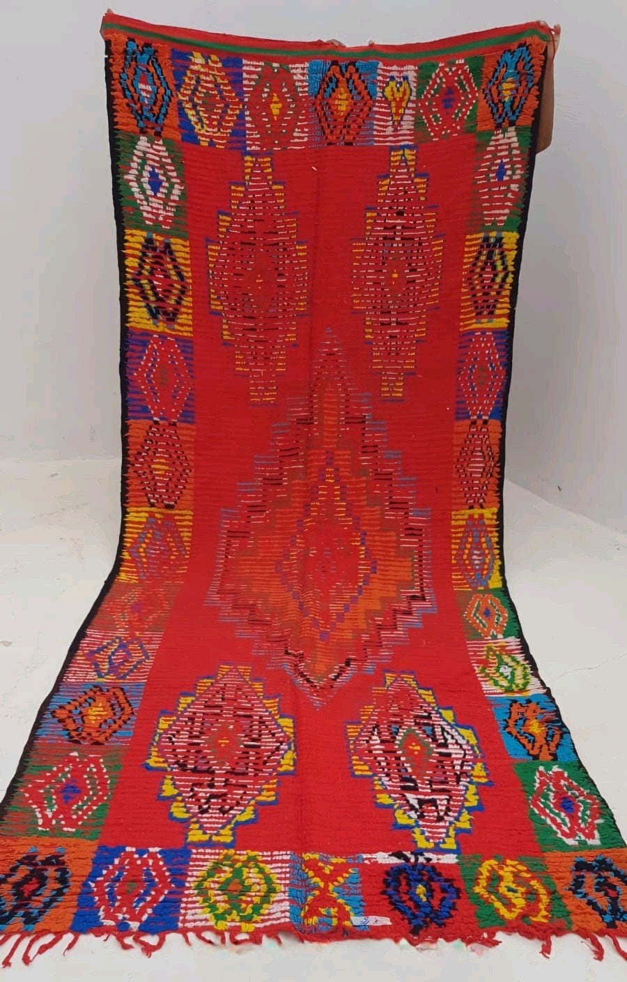 Marokkaans Vintage vloerkleed 160x380 cm + gratis kussen, Verzenden, Nieuw, Rechthoekig, 200 cm of meer