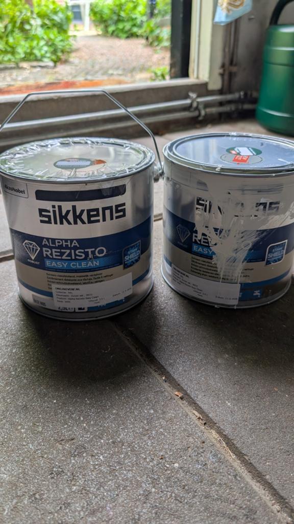 Sikkens alpha rezisto easy clean 9010, Ophalen of Verzenden, Nieuw, Overige typen