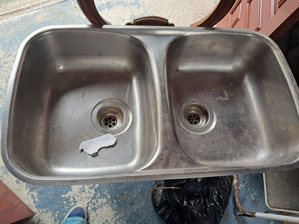 rvs spoelbak, Huis en Inrichting, Keuken | Keukenelementen, Ophalen, Gebruikt, 50 tot 100 cm, Minder dan 100 cm