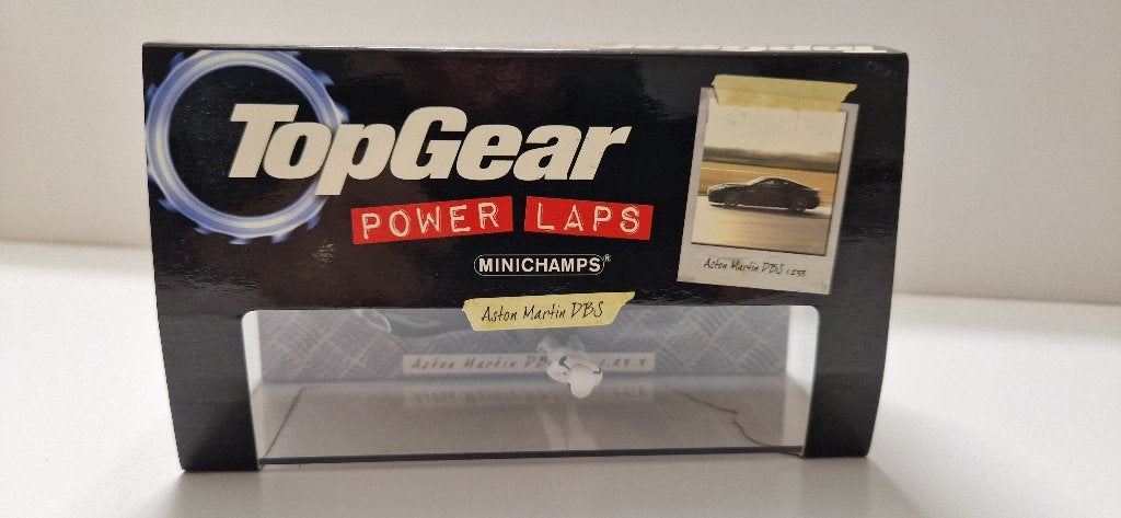 Minichamps Topgear Aston martin 1:43 zwart, Verzenden, Nieuw, Auto, MiniChamps