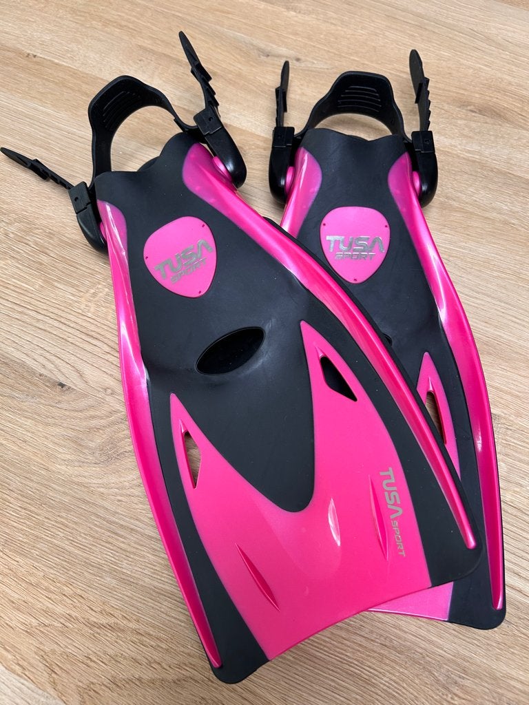 TUSA Sport Zwemvinnen Roze (maat S / 20-23cm / EUR 32-39), Ophalen of Verzenden, Zo goed als nieuw, Snorkelvinnen