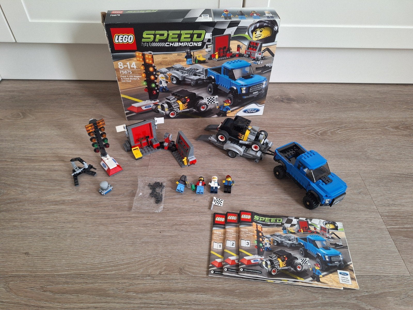 Lego speed champions 75875 Ford F-150 Raptor & Ford Model, Inclusief instructies, Gebruikt, Lego, Complete set
