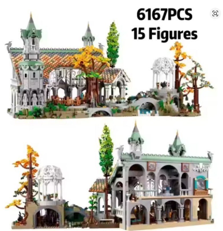 Bouwstenen Icons Lord of the Rings Rivendell 10316, Ophalen, Zo goed als nieuw, Overige merken