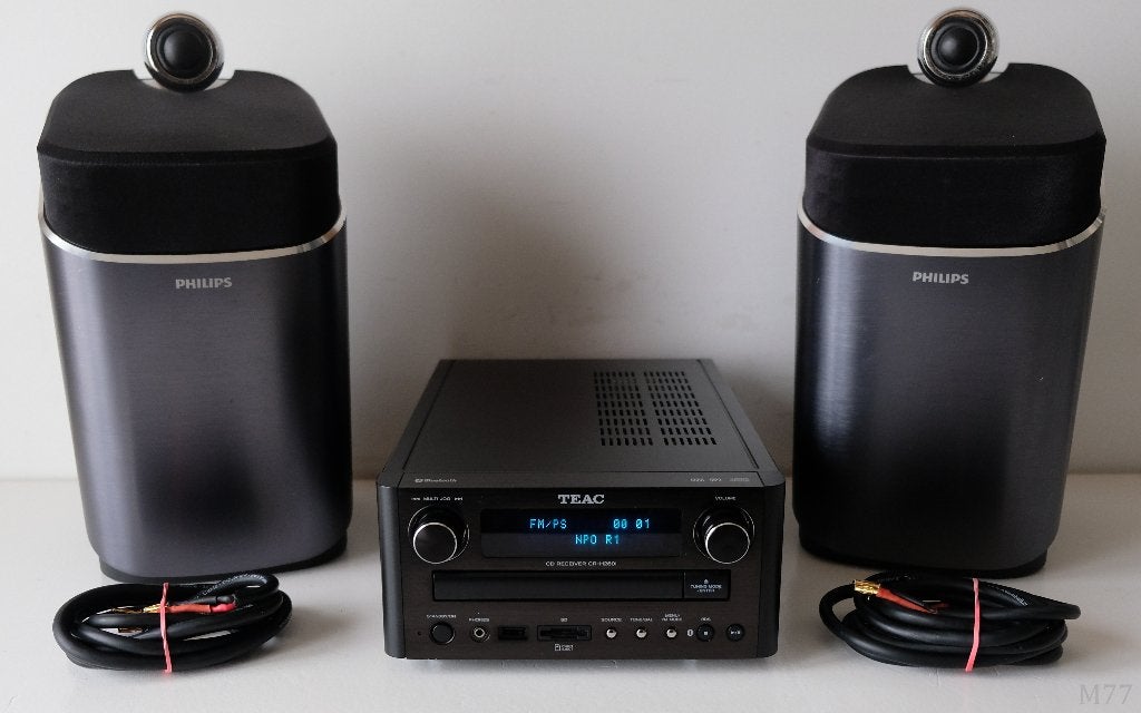 TEAC CR-H260i CD-Receiver & Philips MCI900 Speakers (BT/USB), Overige merken, Gebruikt, Microset, Cd-speler
