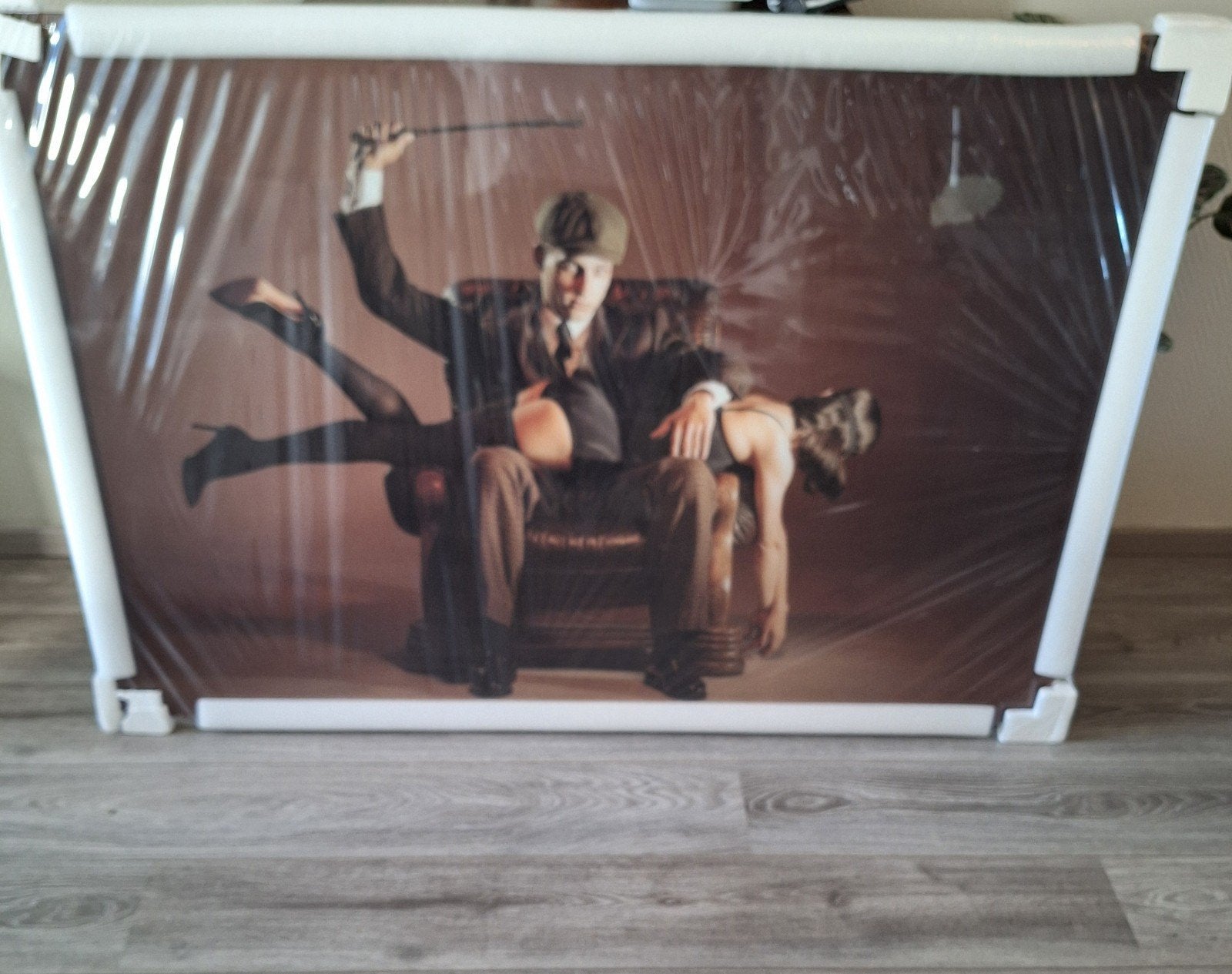 Peaky Blinders Schilderij op gehard glas 100x150cm, Antiek en Kunst, Figuren, Glas, Print, Ophalen