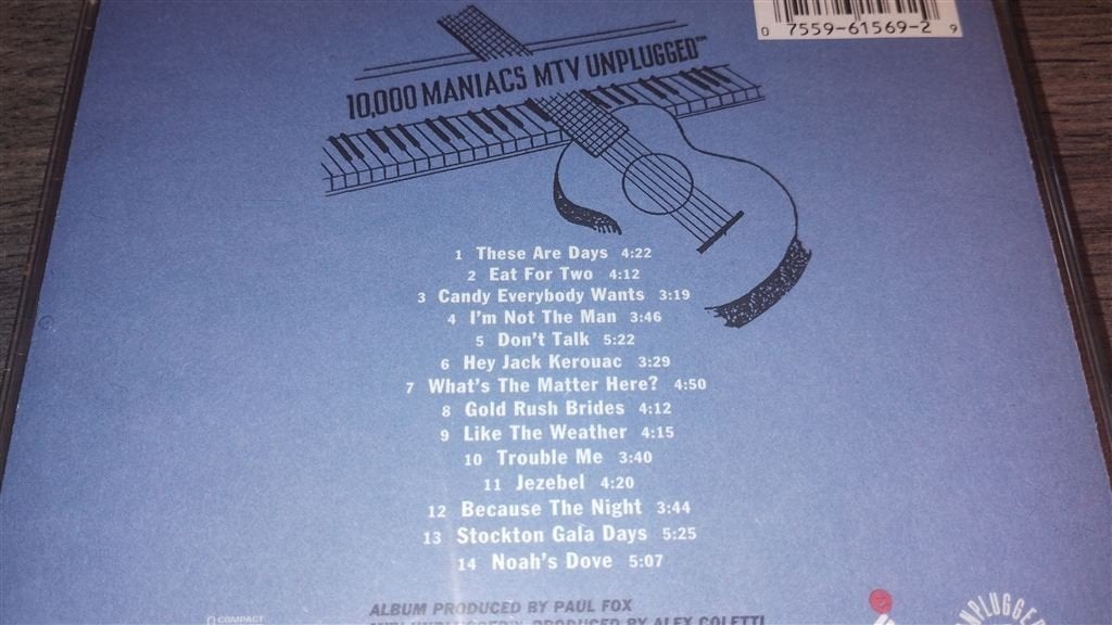 10,000 Maniacs - MTV Unplugged, Ophalen of Verzenden, Zo goed als nieuw