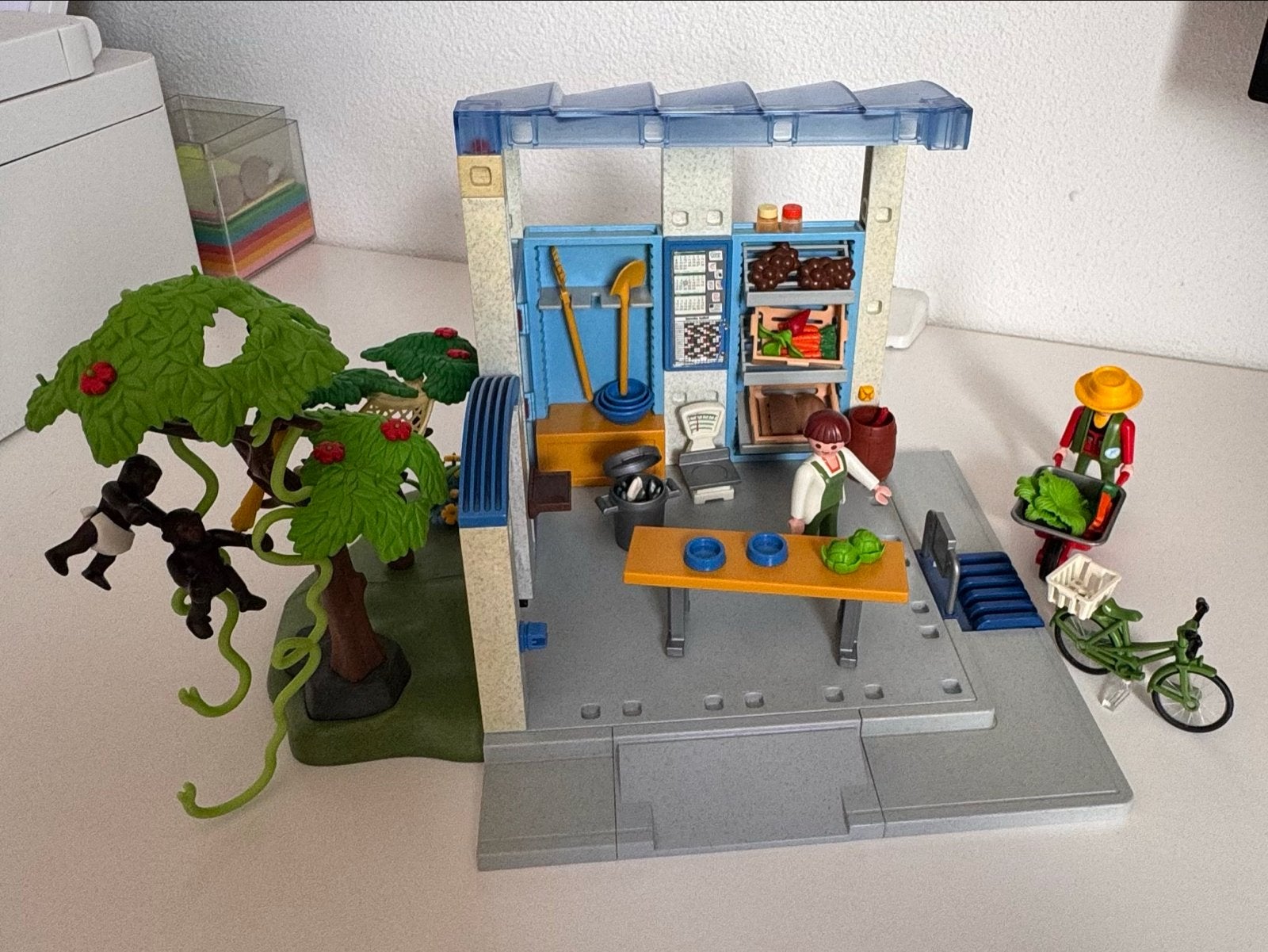 Playmobil 4461 Boerderijwinkel met boom en figuren, Kinderen en Baby's, Ophalen, Gebruikt, Gebouw, Complete set