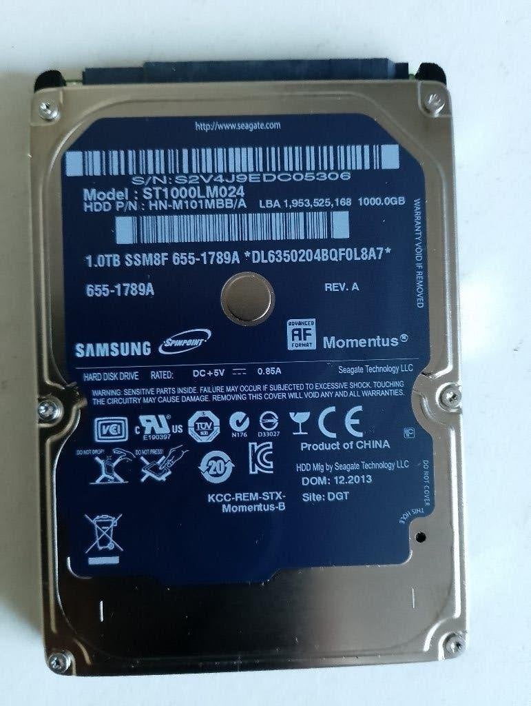HDD 1 TB, Computers en Software, Verzenden, Gebruikt, Intern, Desktop