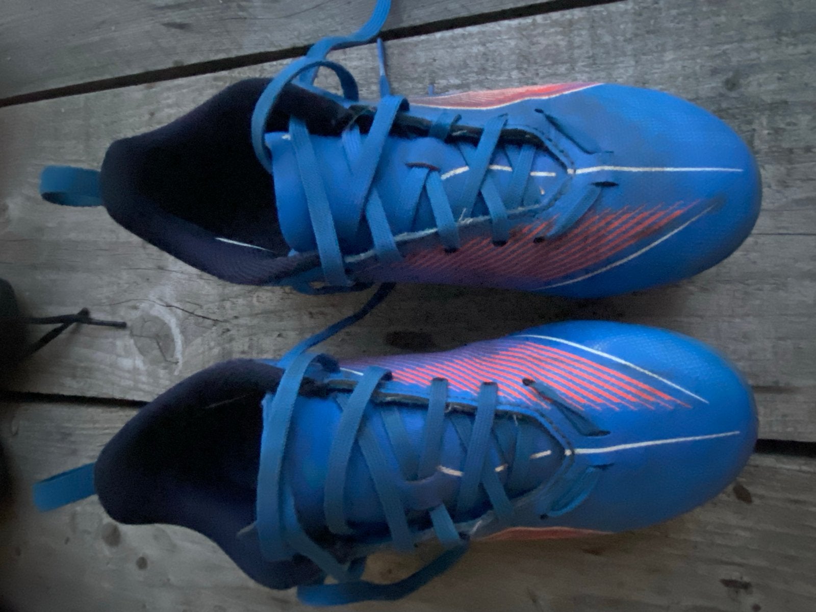 Puma voetbalschoenen blauw, maat 35, Maat XS of kleiner, Ophalen, Gebruikt, Schoenen