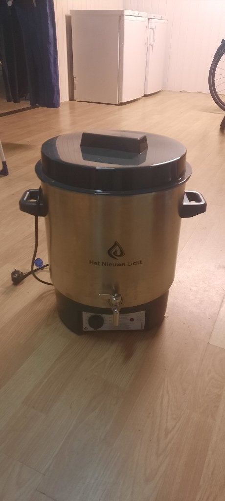 RVS smeltketel kaarsenwas te koop, Overige thema's, Gereedschap of Toebehoren, Ophalen of Verzenden, Zo goed als nieuw