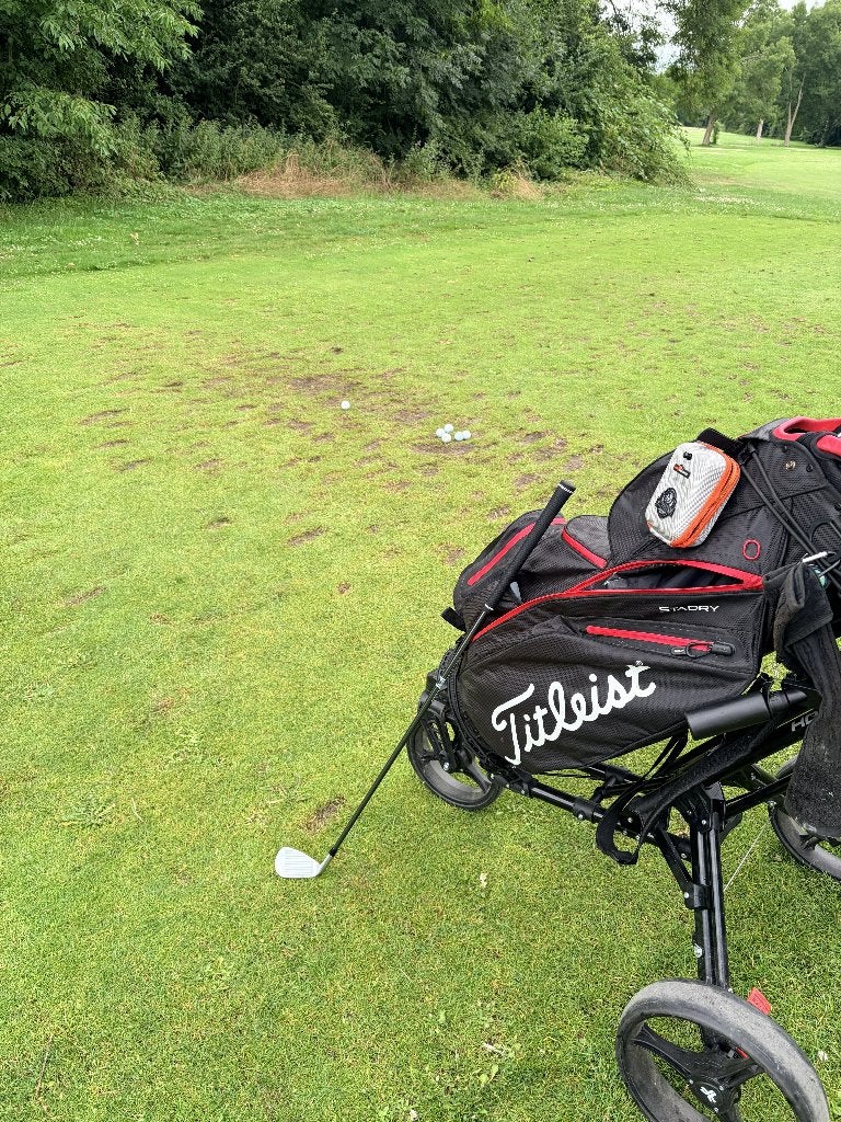 Titleist Cart 14 StaDry Golftas Zwart/Rood, Sport en Fitness, Ophalen, Zo goed als nieuw, Tas, Overige merken