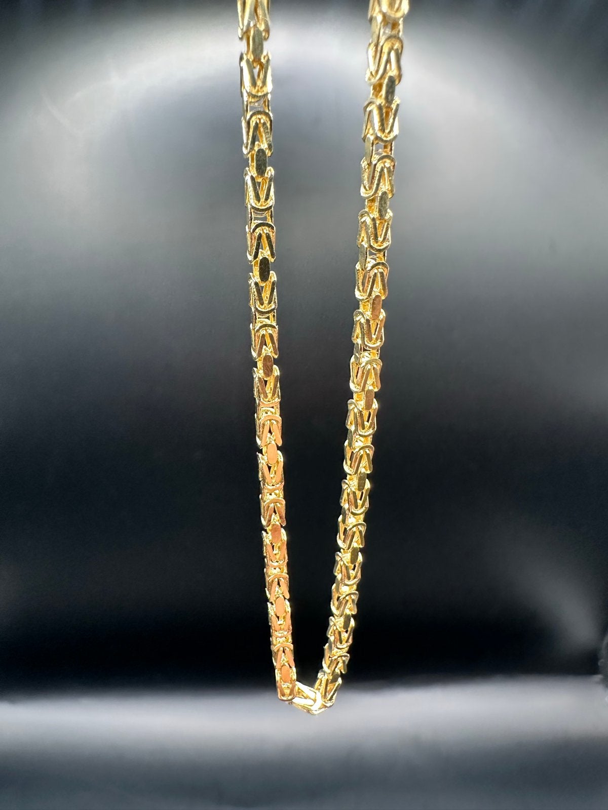 14k Gouden Massieve Koningsketting | 65 cm, Ophalen of Verzenden, Nieuw, Goud