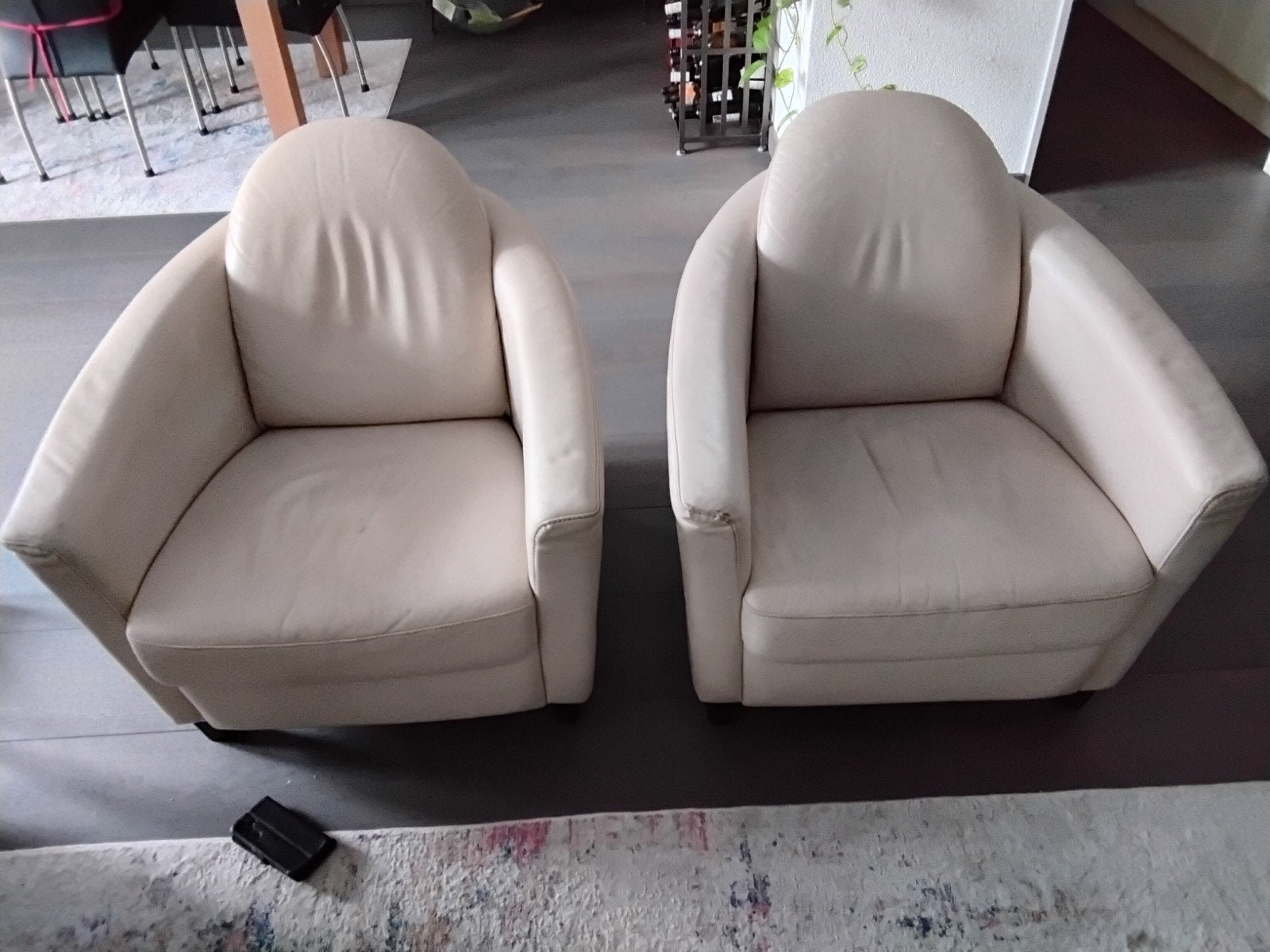 lederen feautuils, Ophalen, Gebruikt, 75 tot 100 cm, Modern