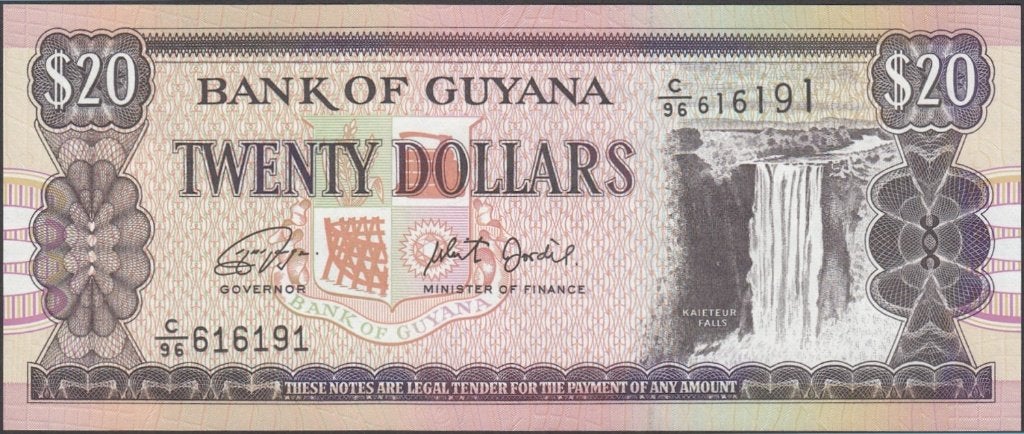 Guyana bankbiljet 20 Dollars 2018, Pick New UNC, Ophalen of Verzenden, Zuid-Amerika, Los biljet