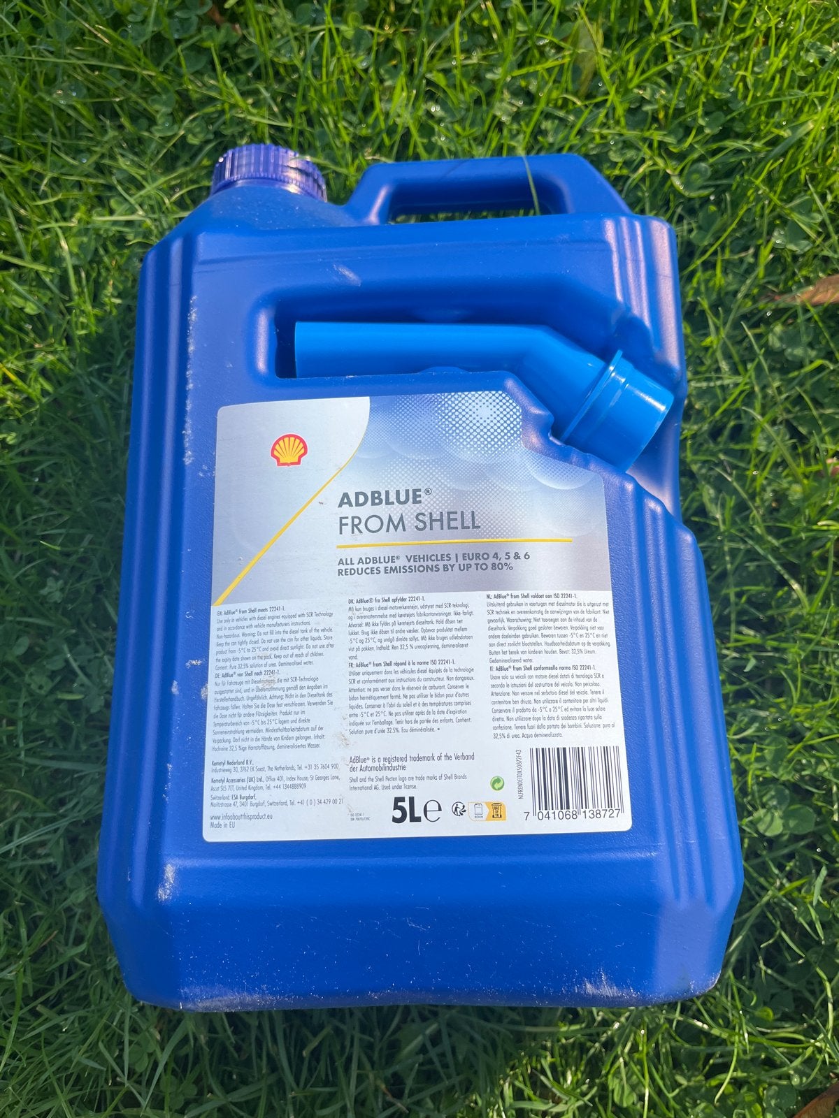 Shell AdBlue 5L - Vermindert uitstoot tot 80%, Ophalen, Nieuw