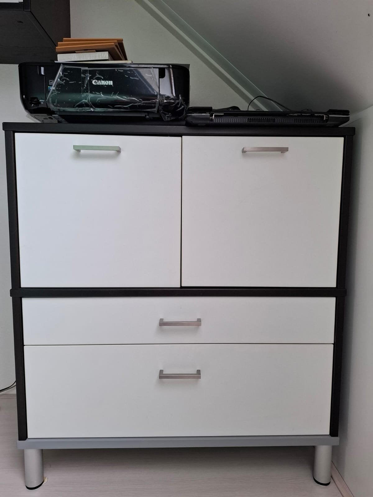 Effektiv IKEA kast met lades en deuren Efficiënte opberger, Gebruikt, 100 tot 150 cm, 25 tot 50 cm, Overige houtsoorten